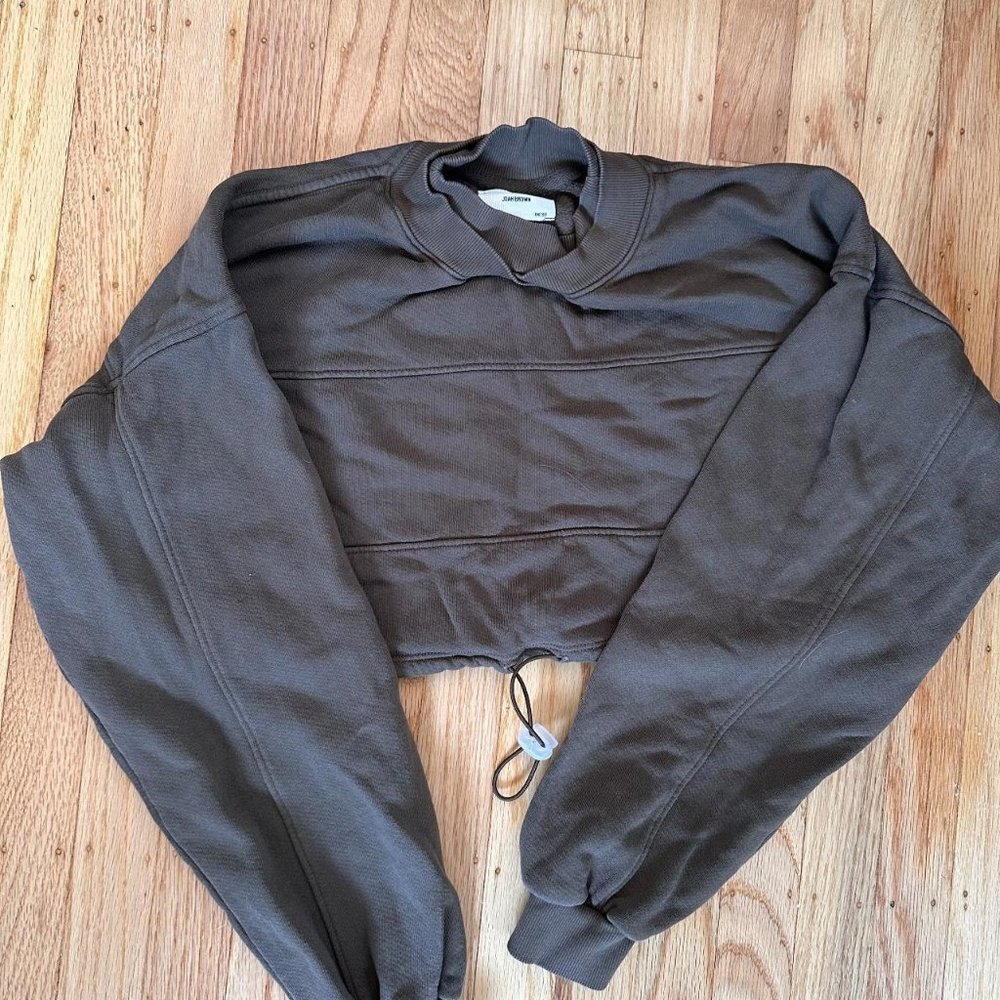 Joah Brown Cinched Cropped Grey
